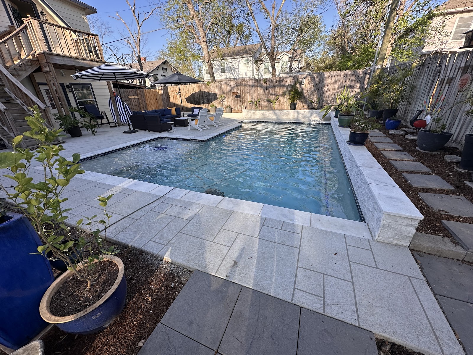 Resort-Style Pool with Spa in Crane
